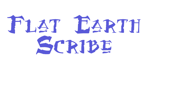 Flat Earth Scribe Font Download