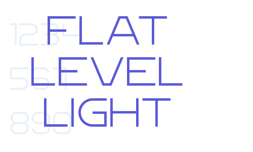 Flat Level Light Font Download