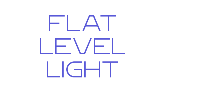 Flat Level Light Font Download