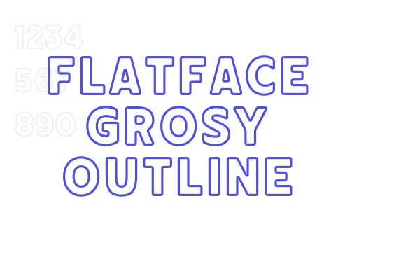 Flatface Grosy Outline