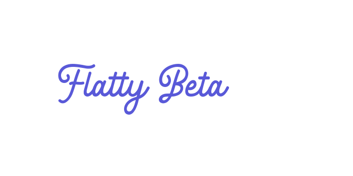 Flatty Beta Font