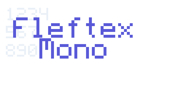 Fleftex Mono font free