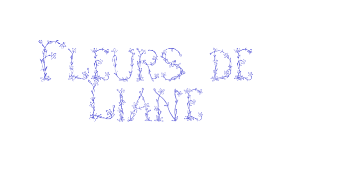 Fleurs de Liane Font Download