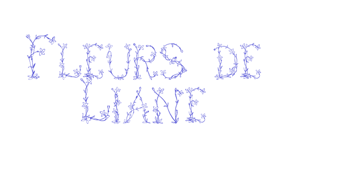 Fleurs de Liane Font