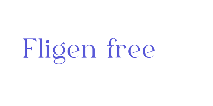 Fligen free Font Download