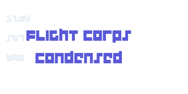 Flight Corps Condensed font