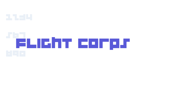 Flight Corps font free