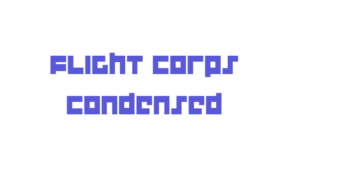 Flight Corps Condensed Font Download