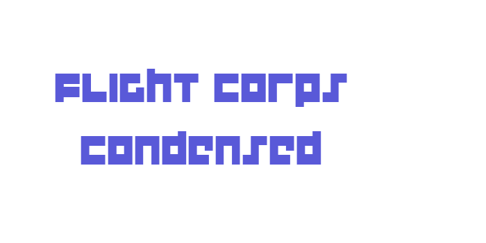 Flight Corps Condensed Font