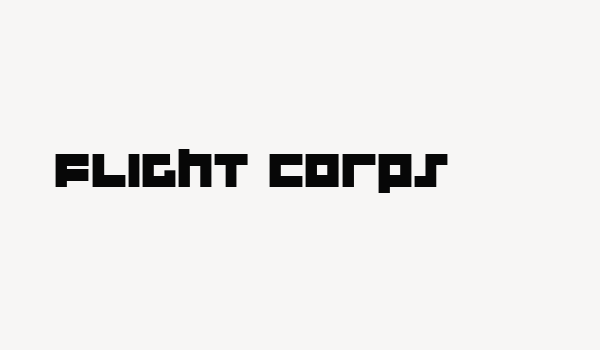 Flight Corps Font