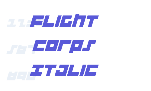 Flight Corps Italic Font Download