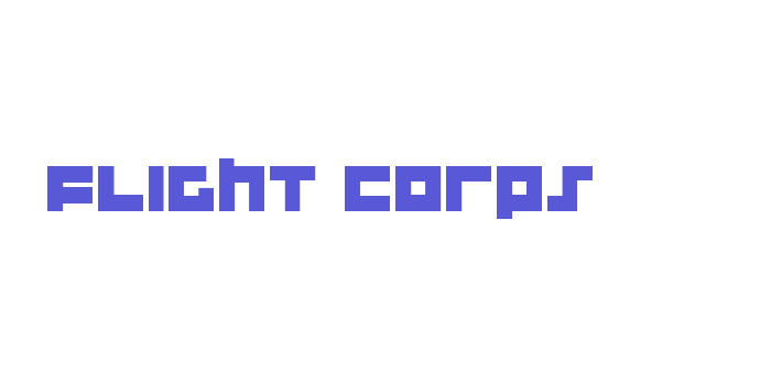 Flight Corps Font