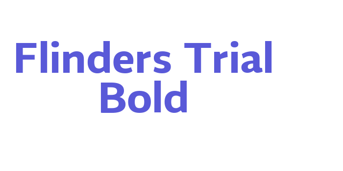 Flinders Trial Bold Font Download