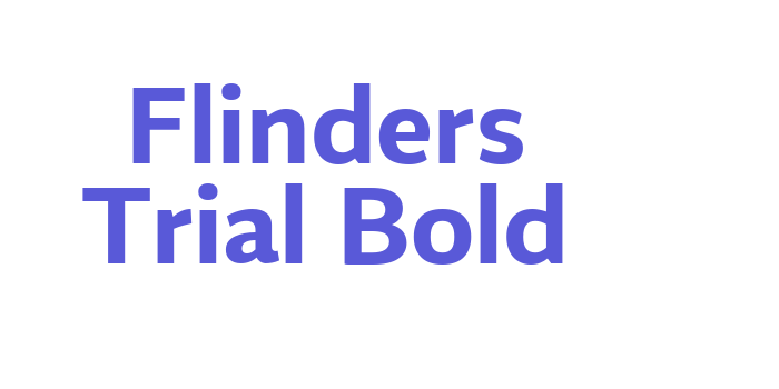 Flinders Trial Bold Font