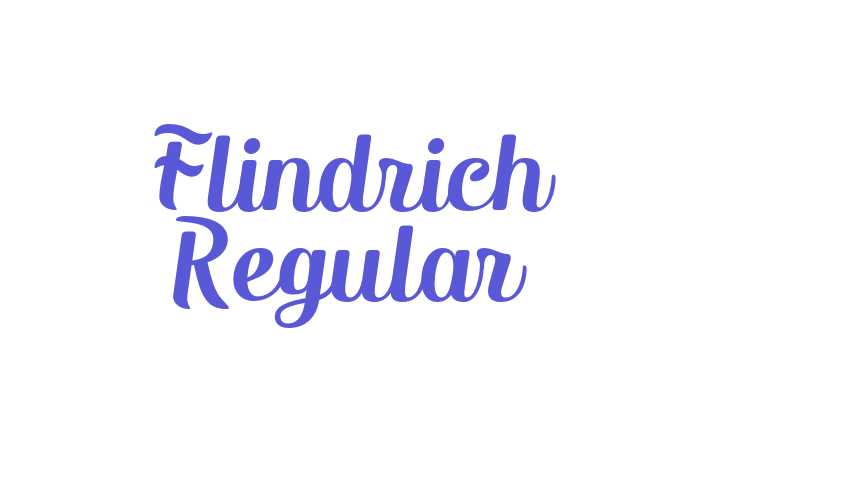 Flindrich Regular Font