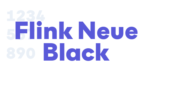 Flink Neue Black font free