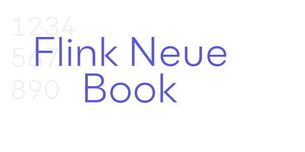 Flink Neue Book font free