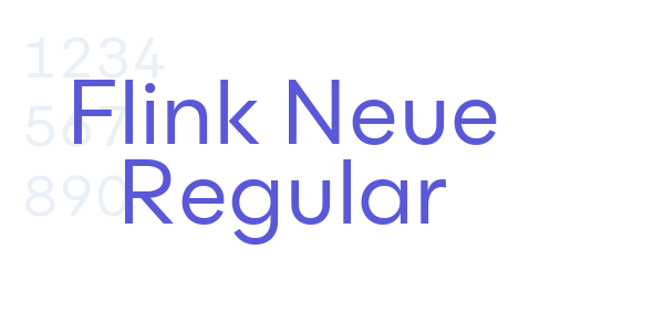 Flink Neue Regular font free