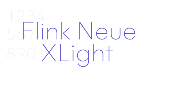 Flink Neue XLight font free