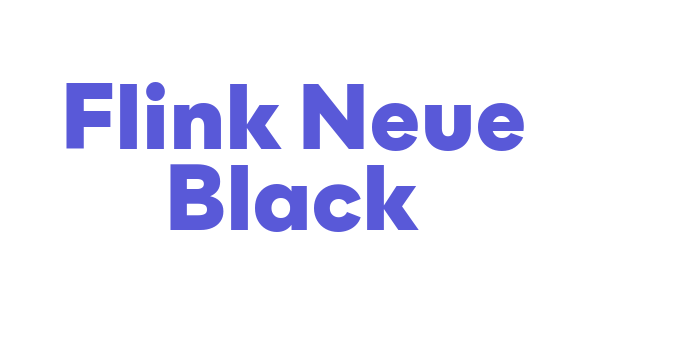 Flink Neue Black Font Download