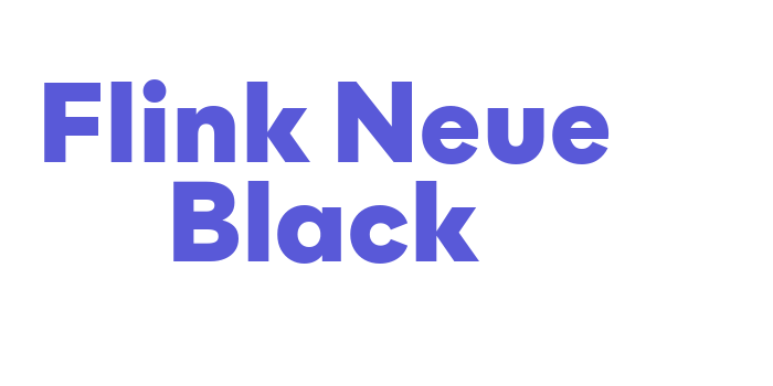 Flink Neue Black Font