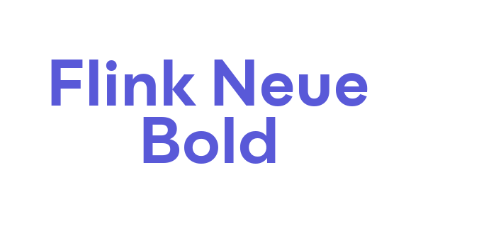 Flink Neue Bold Font Download