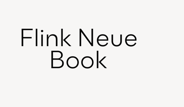 Flink Neue Book Font