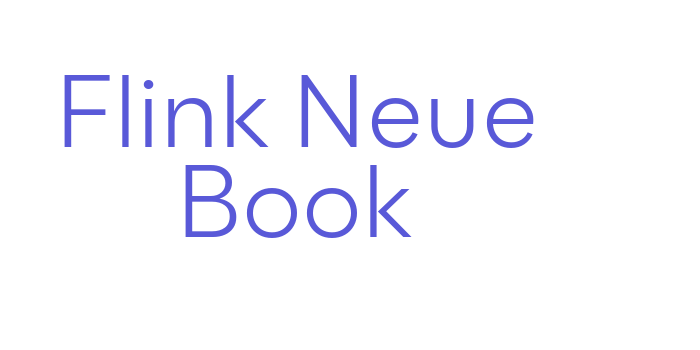 Flink Neue Book Font