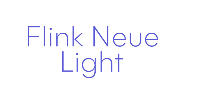 Flink Neue Light Font Download