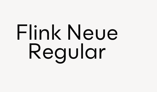 Flink Neue Regular Font