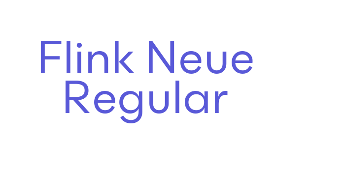 Flink Neue Regular Font Download