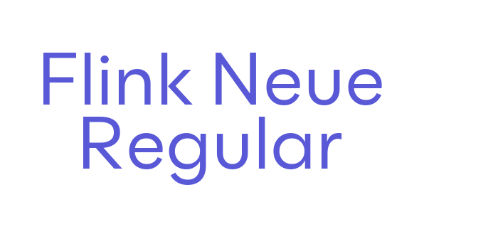 Flink Neue Regular Font