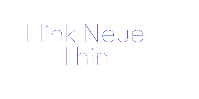 Flink Neue Thin Font Download