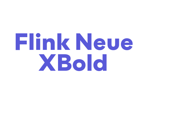 Flink Neue XBold Font