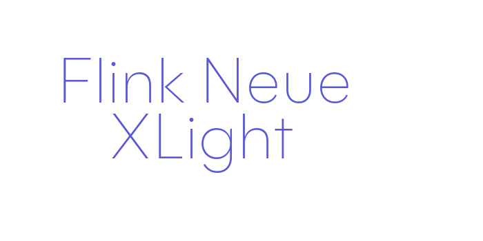 Flink Neue XLight Font Download