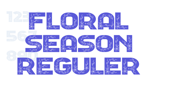 Floral Season Reguler font free