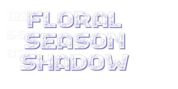 Floral Season Shadow font free