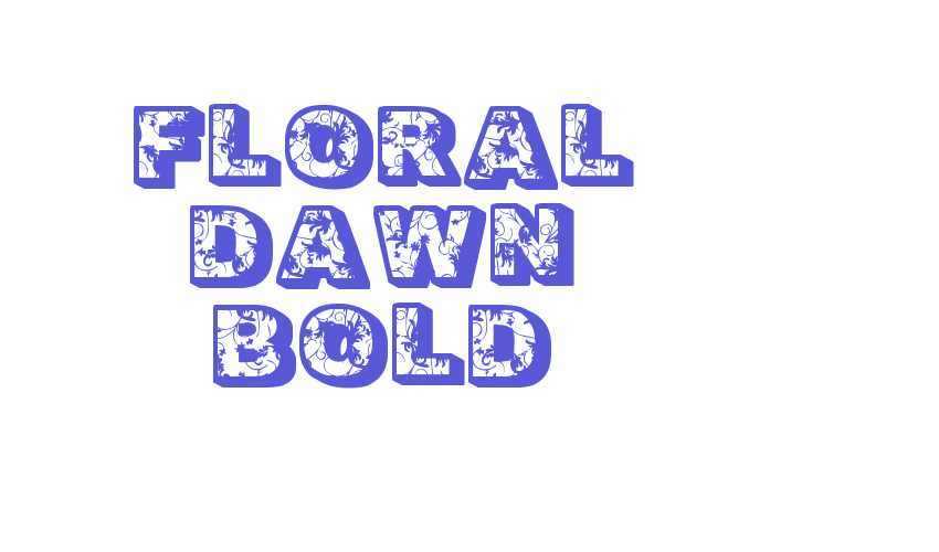 Floral Dawn Bold Font Download