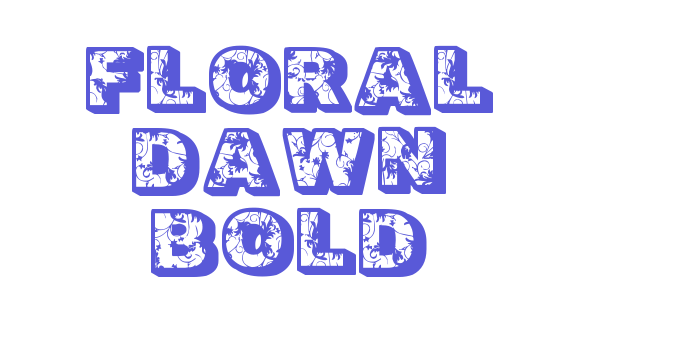 Floral Dawn Bold Font Download