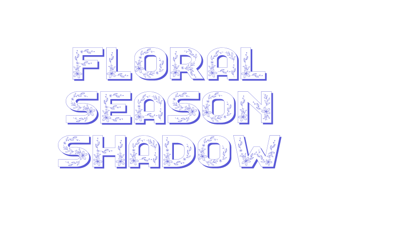 Floral Season Shadow Font