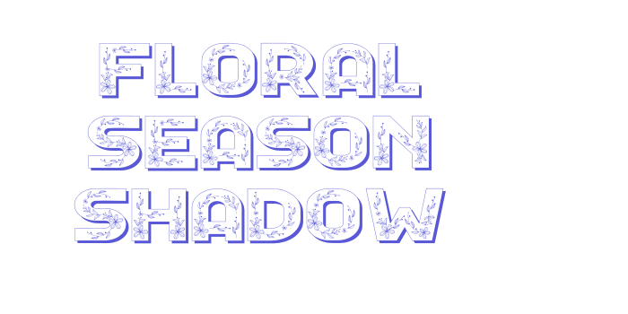 Floral Season Shadow Font Download