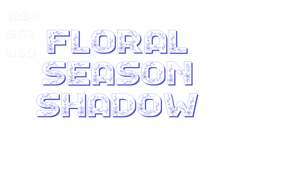 Floral Season Shadow-font-download