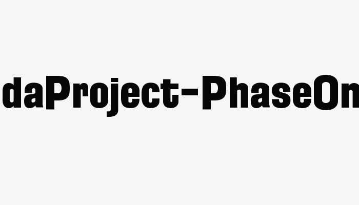 FloridaProject-PhaseOne font download