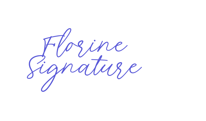 Florine Signature Font Download