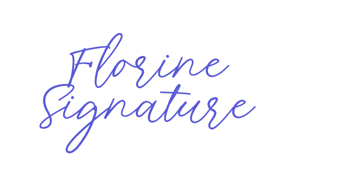 Florine Signature Font Download