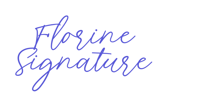 Florine Signature Font