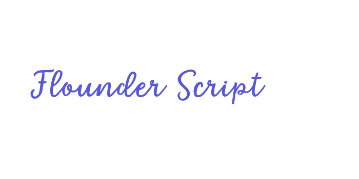 Flounder Script Font Download