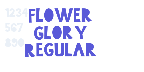 Flower Glory Regular font free