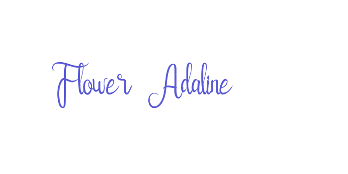 Flower Adaline Font Download