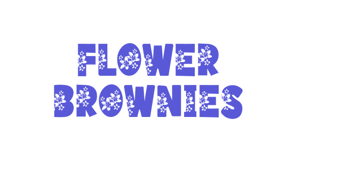 Flower Brownies Font Download